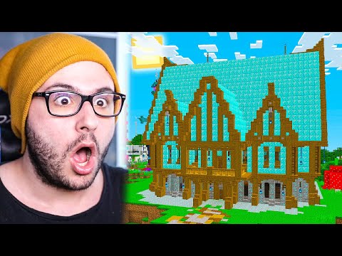 HO COSTRUITO UNA CASA IN DIAMANTE NELLA BIG VANILLA con BELLAFACCIA! - Minecraft ITA