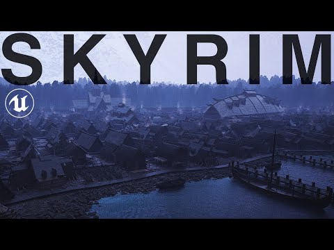 The True Size of Morthal: Skyrim in UNREAL ENGINE 5! [4K]
