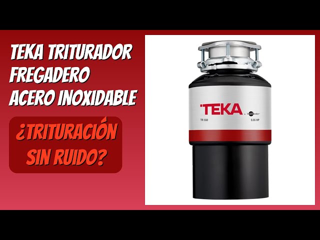 Vídeo relacionado con Teka Triturador de Fregadero, de Acero Inoxidable, Triturador de Basura y Alimentos con Protección ante Corrosión, Potencia 0,55 CV (380 W), Medidas 17,3 x 31,8 cm