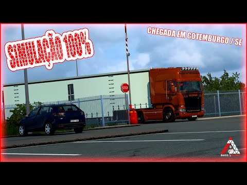 Simulação 100% | Dentro da Cabine | Chegada em Gotemburgo (SE) |   Promods 2.57 Ets2 1.42