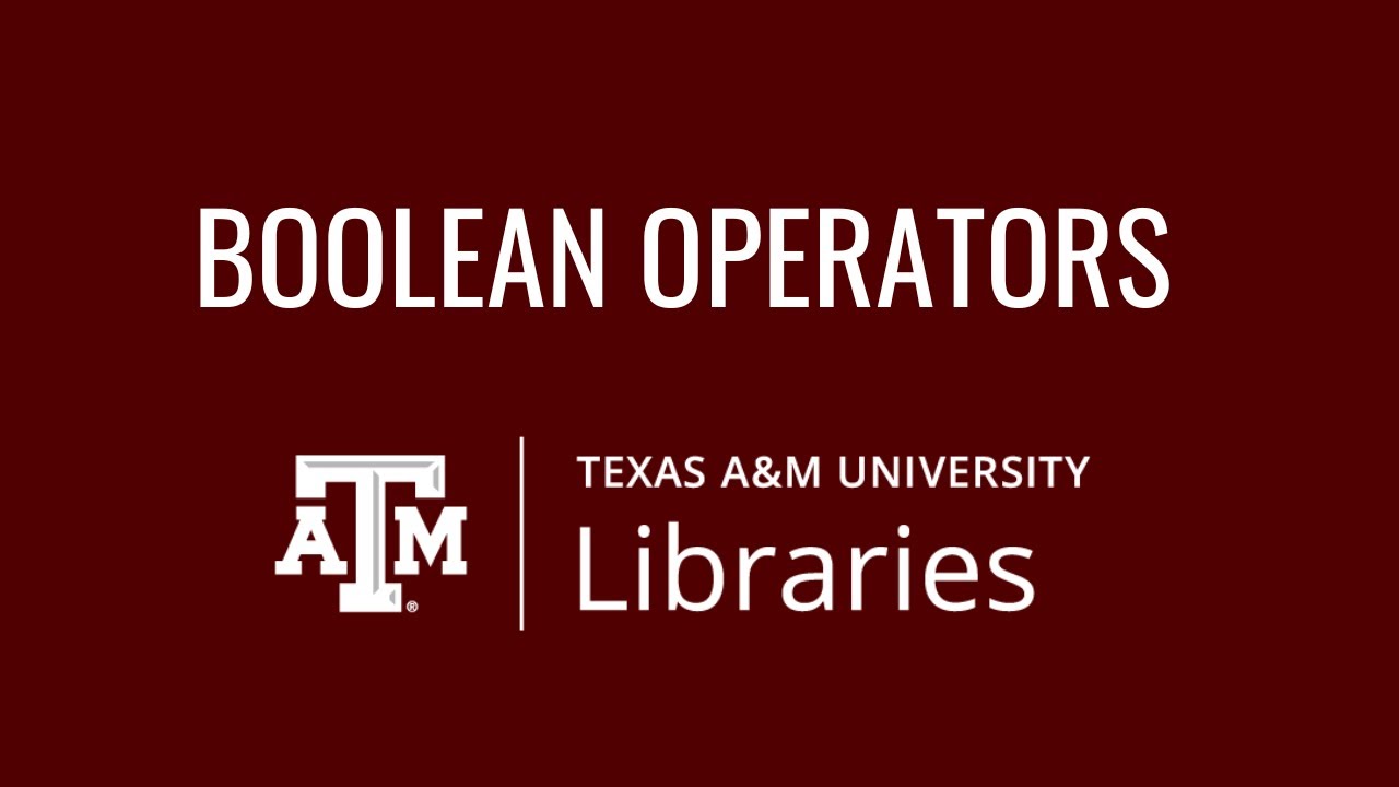 Boolean Operators