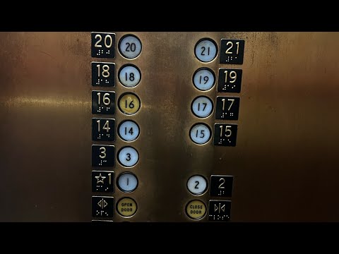 Vintage Haughton Traction Elevators at the Superior Building in Downtown Cleveland, OH