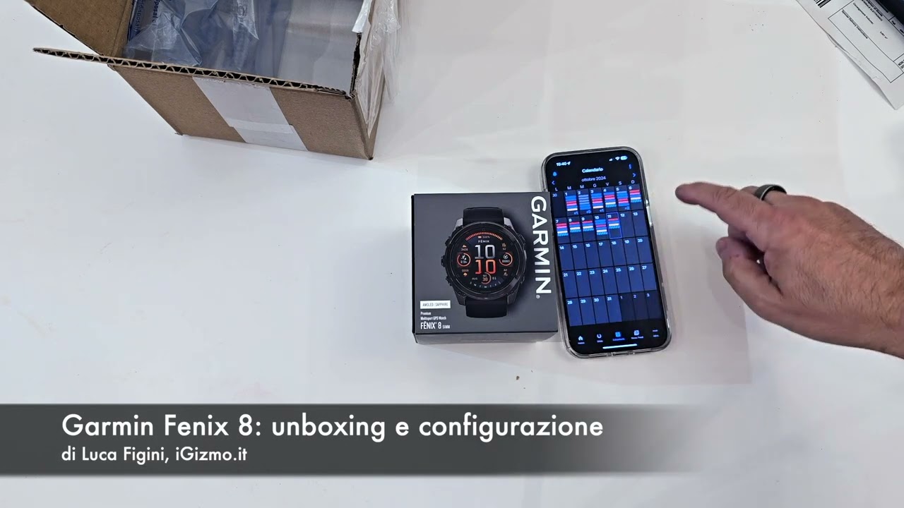 Garmin Fenix 8: unboxing, configurazione e caratteristiche tecniche