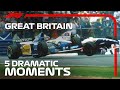 Top 5 Dramatic Moments | British Grand Prix