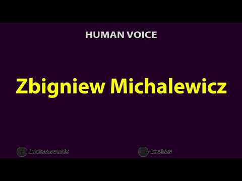 How To Pronounce Zbigniew Michalewicz