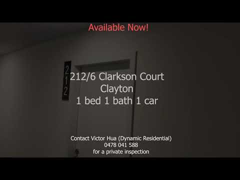 212/6 Clarkson Court, Clayton - Fully furnished