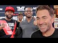 EDDIE HEARN SMILES AT MAYWEATHER FIGHTING ON DAZN; SAYS FANS MUST RESPECT JAKE PAUL FOR SILVA WIN