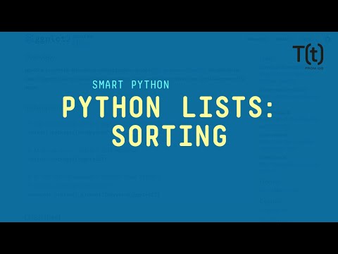 Python lists: Sorting lists, either in-place or by creating new lists