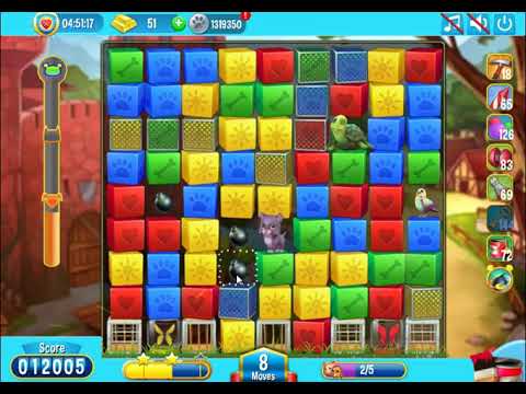 Pet Rescue Saga Level 2919 - NO BOOSTERS | SKILLGAMING ✔️