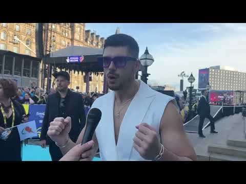 Andrew Lambrou (Eurovision 2023 Cyprus) Turquoise Carpet | Eurovisionfun