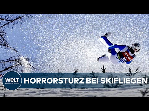 HORRORSTURZ: Skiflug-Weltmeister Daniel Andre Tande im slowenischen Planica schwer gestürzt