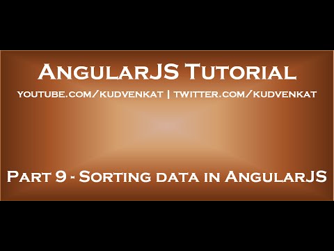 Sorting data in AngularJS