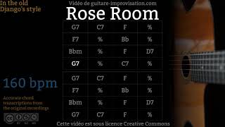 Rose Room (160 bpm) - Gypsy jazz Backing track / Jazz manouche