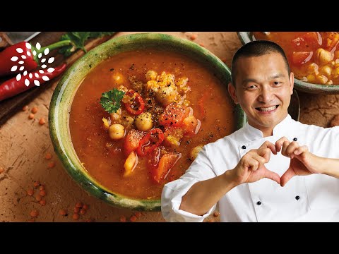 Linsensuppe mit Kichererbsen – Indisch [Warming Lentil Soup]