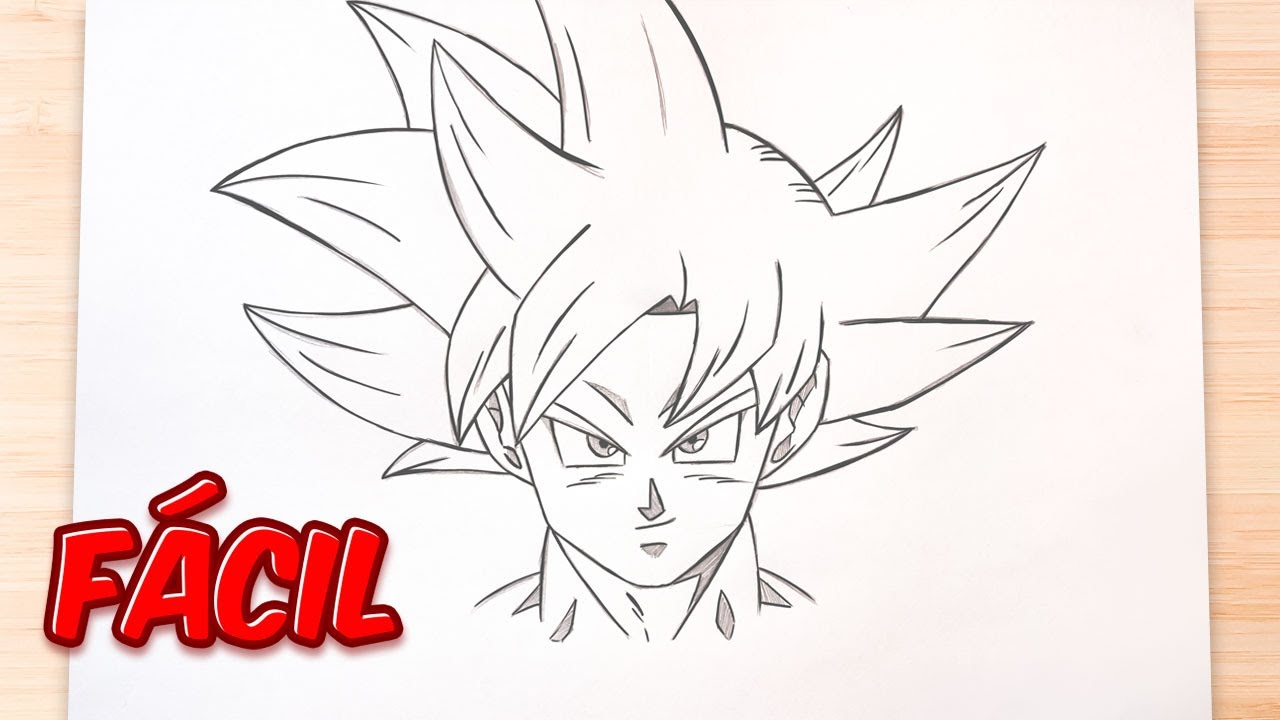 🎨 Cómo Dibujar a Goku SSJ Dios Rojo Fácil Paso a Paso | Tutorial de Dibujo a Lápiz