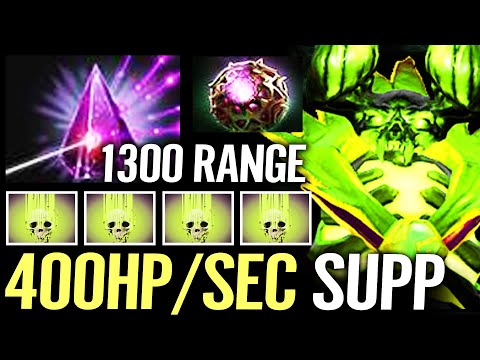 🔥 Pugna Hard Support 1300 Cast Range Drain 400 HP/SEC — Octarine + Seer Stone Build Dota 2 Pro