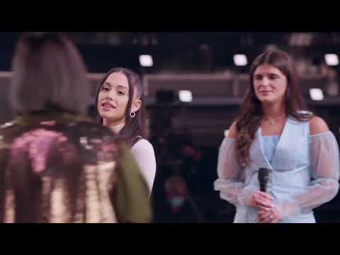 Katie Rae and Bella DeNapoli Stage Rehearsal with Ariana Grande // The Voice 2021 *Night Seven*