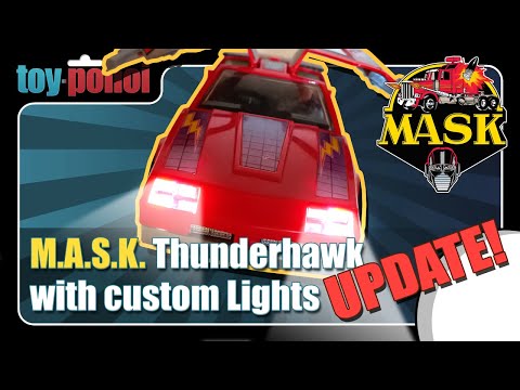 UPDATE: Vintage M.A.S.K. Thunderhawk with custom Lights!  - Toy Polloi