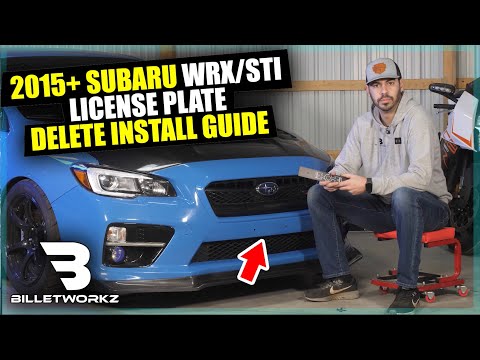Billetworkz - License Plate Delete Install - 2015+ WRX/STI