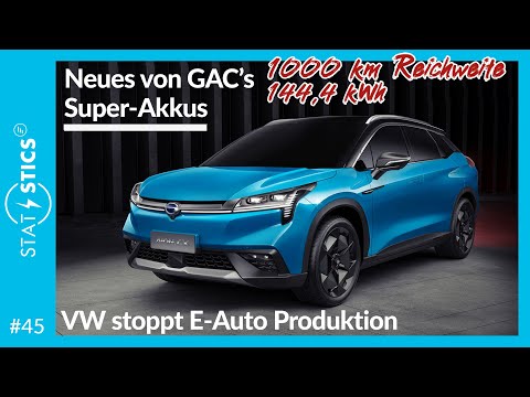 STAT E-STICS #45 | Neues zum Super-Akku aus China und VW stoppt E-Auto Produktion