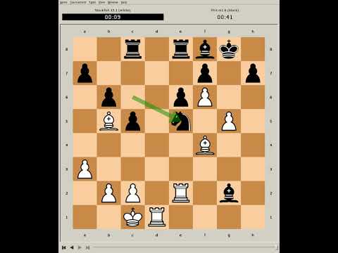 Stockfish 15.1 plays KP Sicilian Grand Prix attack 1. e4 c5 2. f4, 230325
