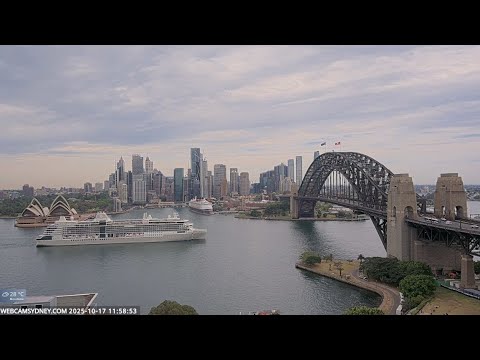 Thumbnail for Silver Nova passing Disney Wonder in Sydney Harbour 17.10.25