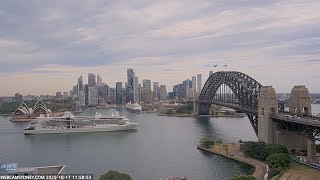 Silver Nova passing Disney Wonder in Sydney Harbour 17.10.25