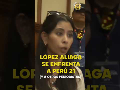 LÓPEZ ALIAGA fuera de CONTROL: fuerte ENFRENTAMIENTO en vivo contra PERÚ 21