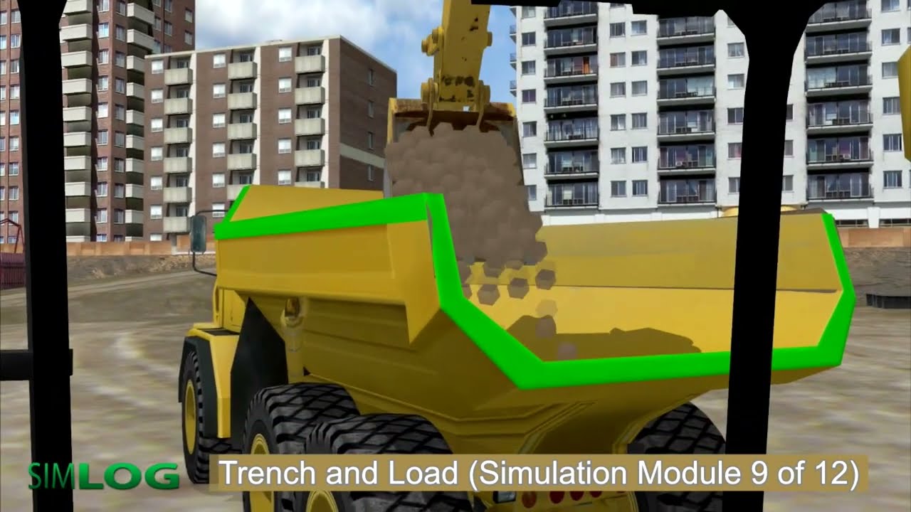 Allegheny Educational Systems Simlog Hydraulic Excavator Personal Simulator with Table Top Controls