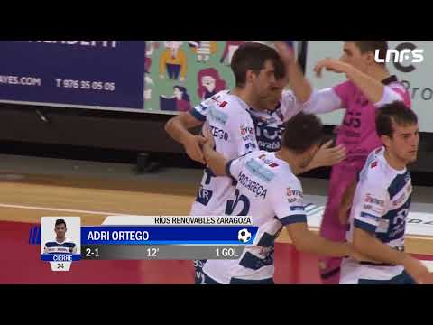 Gol Adri Ortego (2-1) Ríos Renovables Zaragoza - Plásticos Romero Cartagena. 1Div, J5