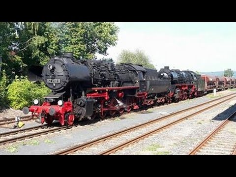 Teil 2: Harte Auspuffschläge beim Güterzug-Plandampf im Werratal