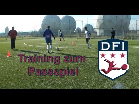 Traingseinheit zum Passspiel (Übung 2) -  am Deutschen Fußball Internat Bad Aibling