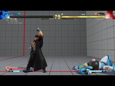 SFV blaksaiyan vs Zeon86: Ryu vs Balrog - perfect grab