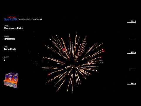 TB246 Monstrous Palm - 9 shot Firehawk Tube Rack