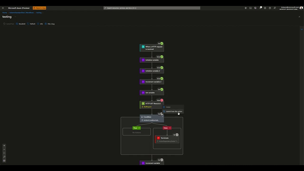 Preview: Resubmitting Actions in Logic Apps Workflows