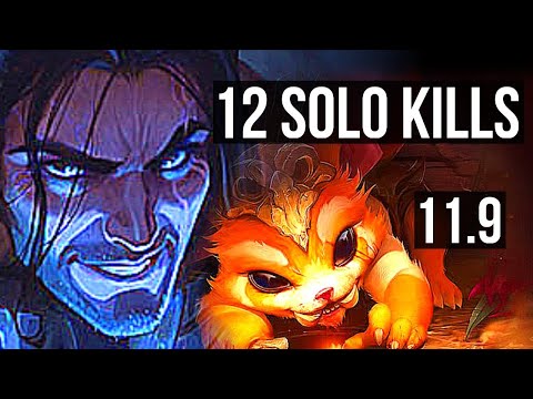 SYLAS vs GNAR (TOP) | 12 solo kills, 19/2/9, 65% winrate, Legendary | KR Challenger | v11.9