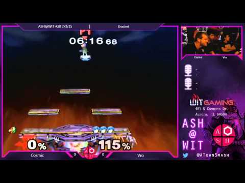 Cosmic (Falco) vs. Vro (Marth) - Melee Bracket ASH@WIT 7/3/15