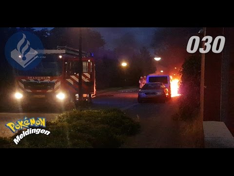 Politie nachtdienst pokemon zoekers en een autobrand. Politie Vlogger Jan-Willem. NR 30