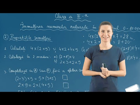 Proprietățile înmulțirii - Matematica - Clasa a III-a