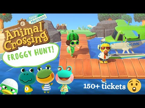 more dreamie villager hunting! frog edition 🐸 animal crossing: new horizons
