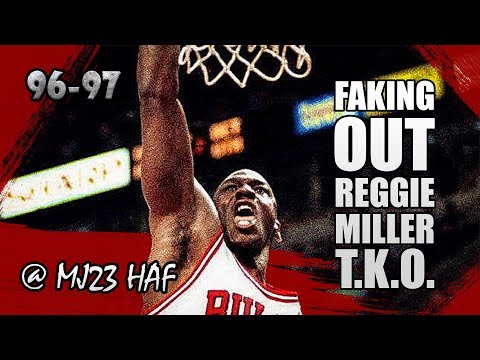 Michael Jordan Highlights vs Pacers (1997.03.07) - 38pts, Faking the HELL out of REGGIE MILLER!