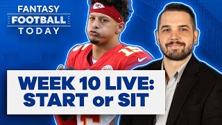 WEEK 10 START/SIT LIVE STREAM: ASK FANTASY FOOTBALL QUESTIONS