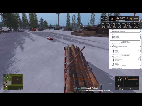 RDAllen Live Farming Simulator 2017 Snetterons Farm Logging 17 08 22 17