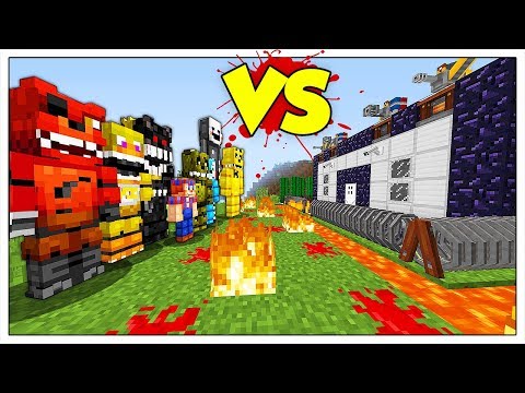 APOCALISSE DI ANIMATRONICS CONTRO LA BASE FORTEZZA! - Minecraft ITA