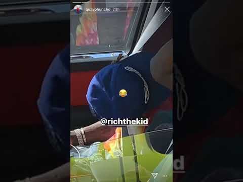 Quavo ( Migos) Catches Rich the Kid Sleep in Traffic ON LEAN AND XAN