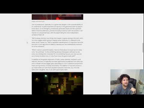 Reading GamesRadar's new Spelunky 2 Derek Yu Interview