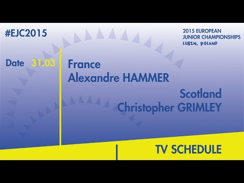 A.Hammer(FRA) VS. Ch.Grimley(SCO) #EJC2015 Lubin, Poland