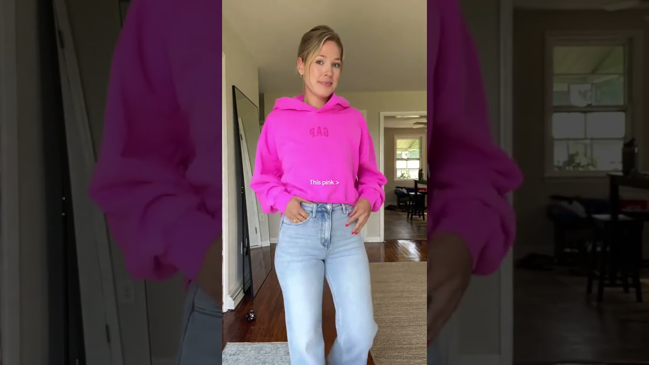 The prettiest pink 💗 sized up to a medium for looser fit! #gap #gaphoodie #hoodie #hoodies