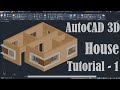 AutoCAD 3D House Modeling Tutorial 1