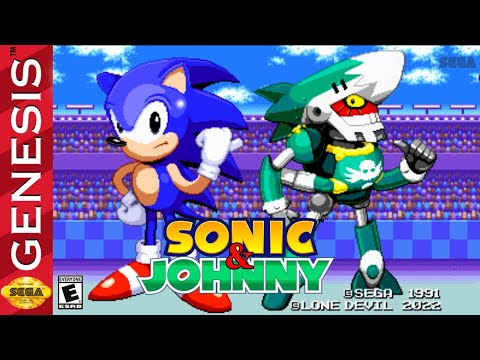 Sonic & Johnny v1.03 - Hack of Sonic the Hedgehog [Genesis] Longplay
